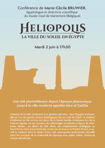 Heliopolis, la Ville du Soleil en Egypte, par Marie-Cécile BRUWIER