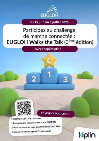 Participez au challenge de marche connectée : EUGLOH Walks the Talk (3ème édition)