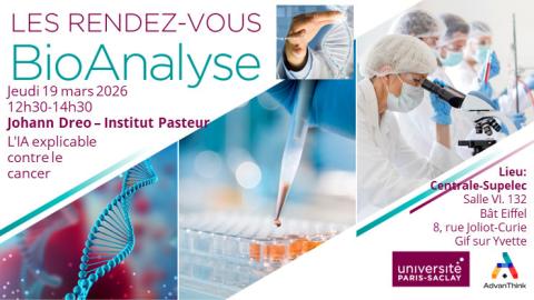 41ème Rendez-Vous BioAnalyse Paris Saclay: Johann Dreo - l'IA explicable contre le cancer