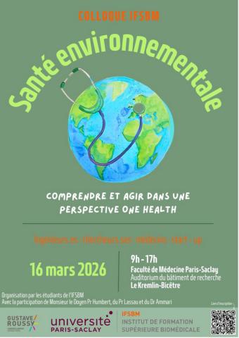 Colloque IFSBM (Institut de Formation Supérieure Biomédicale) : Santé environnementale