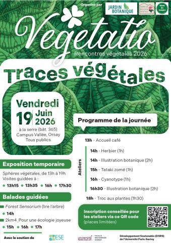 VEGETATIO 2026: venez découvrir les traces végétales !